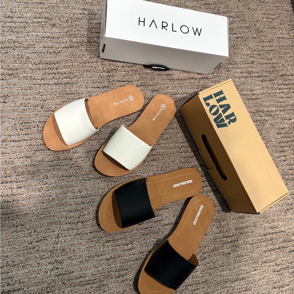 2 Pairs of new HARLOW slides as 8/9
